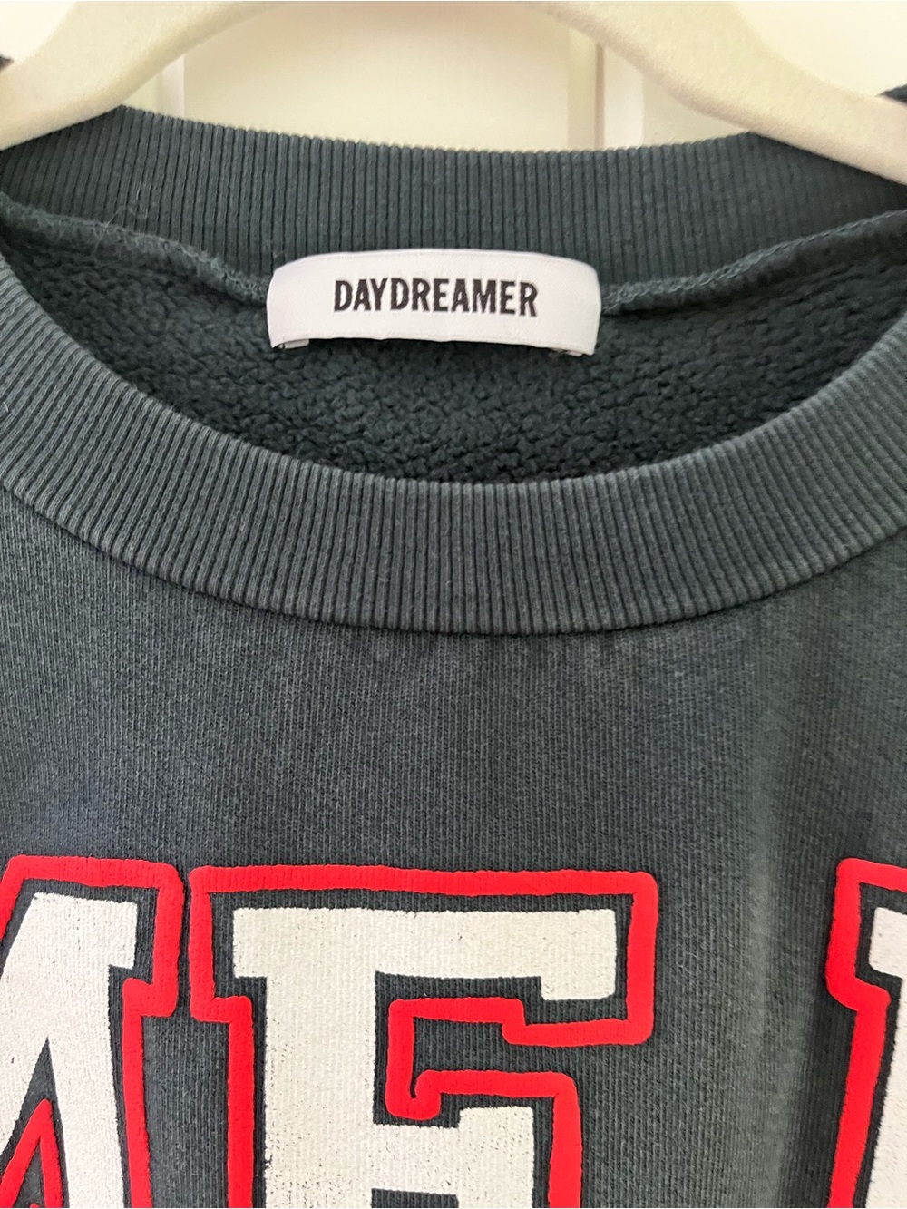 Day Dreamer Navy ‘Game Day’ Oversized Graphic Sweatshirt, Sz XS (P2P 25”) - Picture 6 of 7